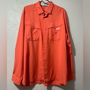Men’s Salmon XL Under Armour Long Sleeve